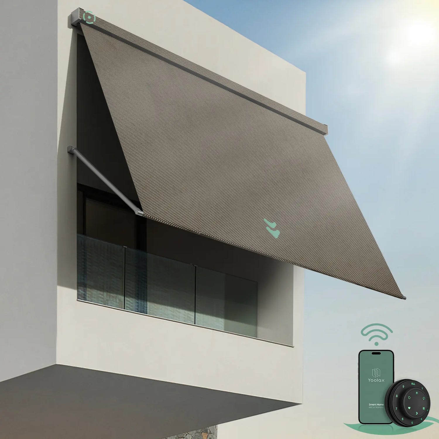Yoolax Motorised Outdoor Pivot Arm Awnings