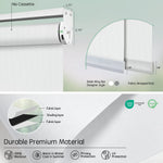 White fabric for motorized coupled roller shades