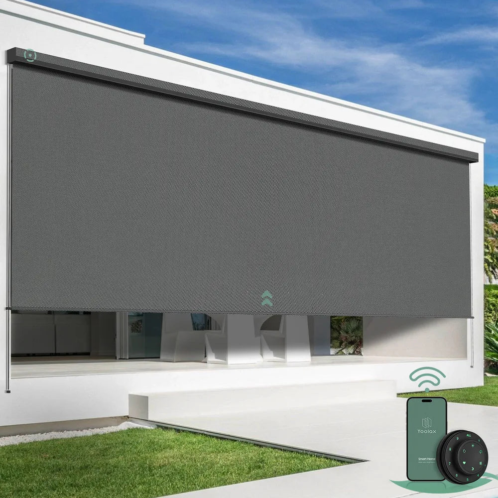 Yoolax Smart Motorised Outdoor Blinds – Extra Wide Coverage