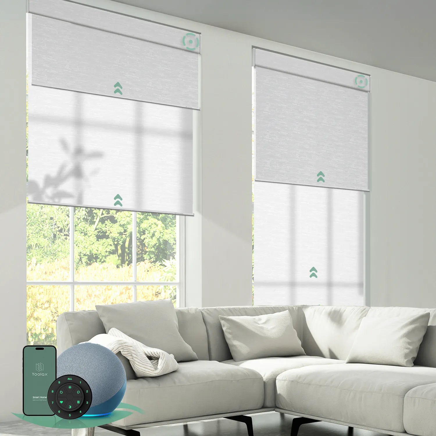 Yoolax Motorised Double Roller Blinds – Matter Motor