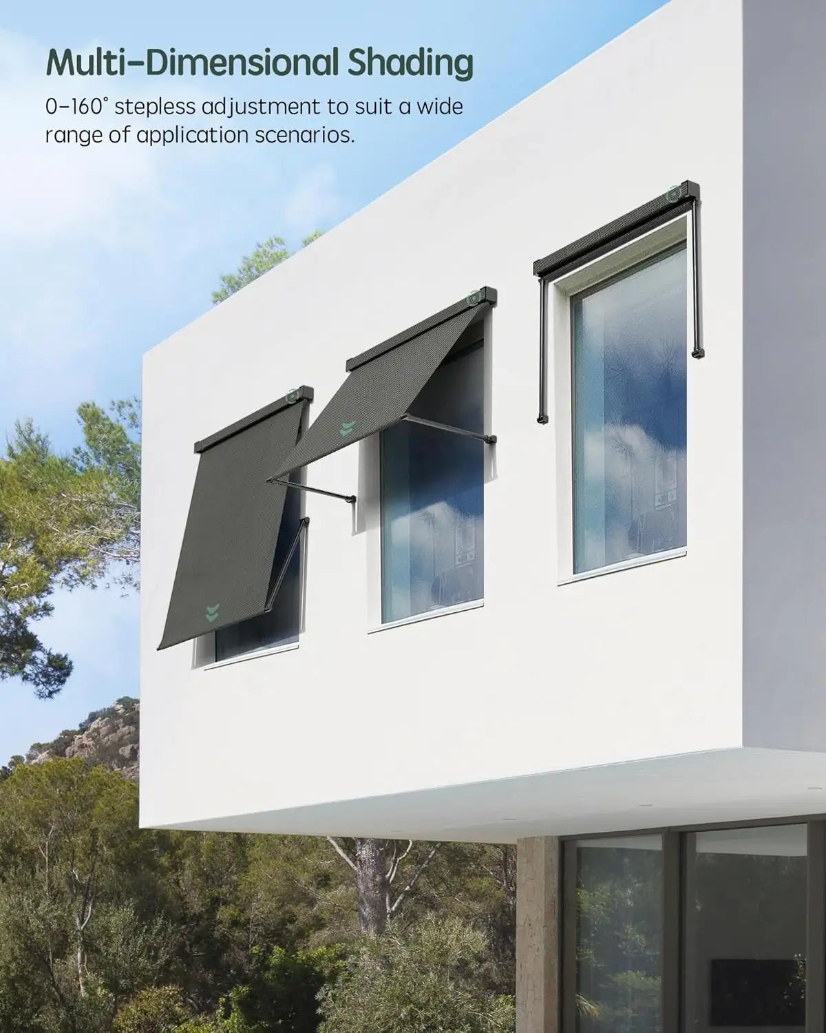 Yoolax Smart Outdoor Pivot Arm Awnings