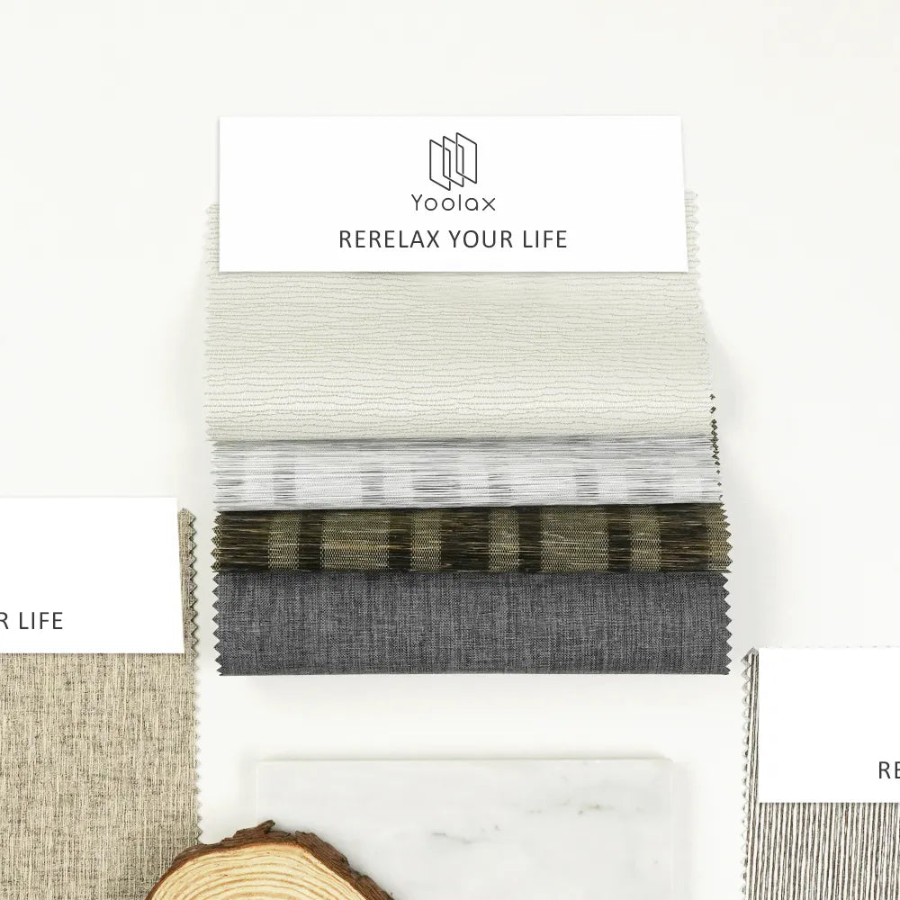 Yoolax Smart Roman Shades Samples