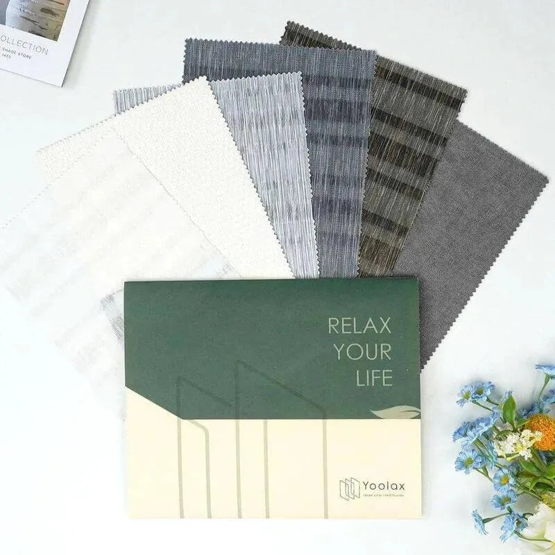 Yoolax Smart Roman Shades Samples