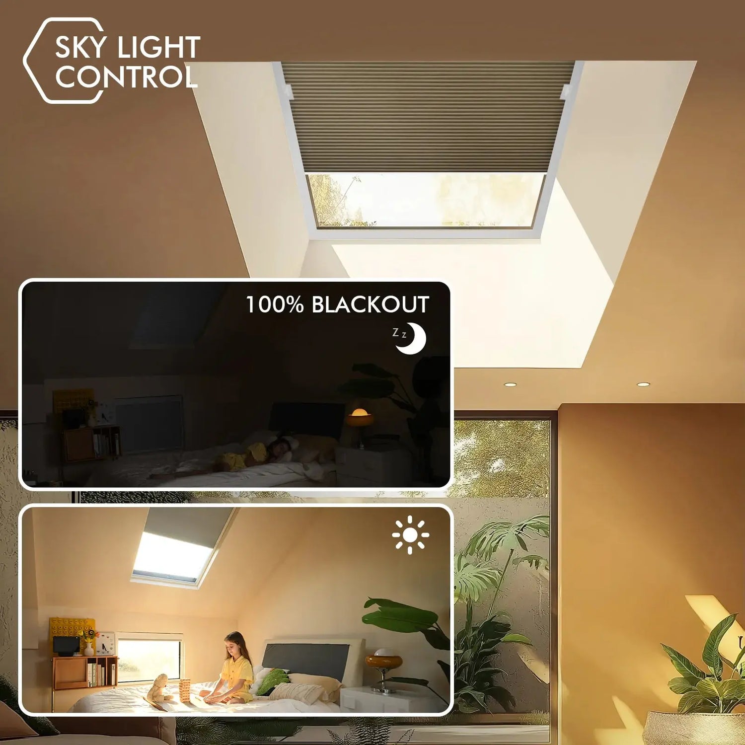 Yoolax Smart Automatic Skylight Blinds